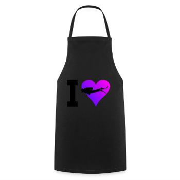 Tauchen Scuba Taucher Diver Diving Scuba Diver - Cooking Apron - black - Front - AI Model Male 185 dark (185cm)