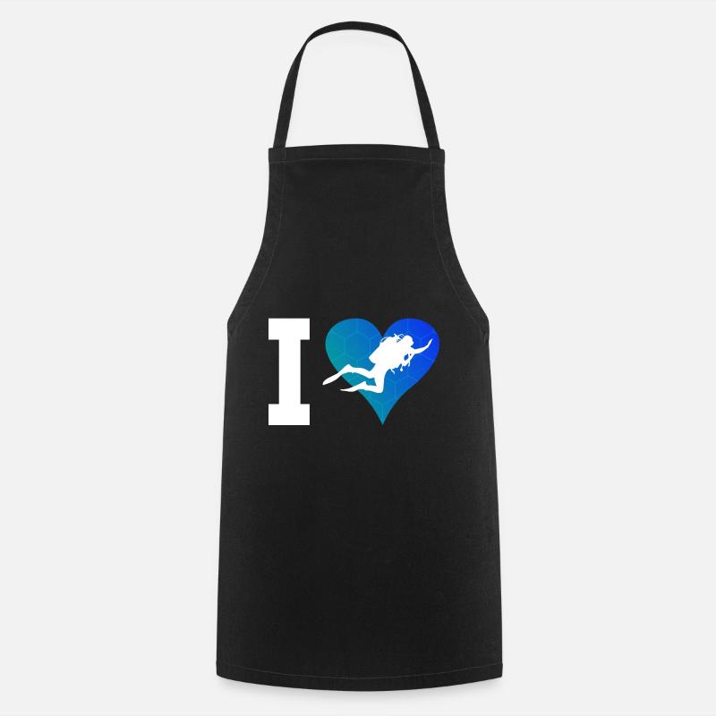 Diving Scuba Diver Scuba Divers Scuba Diving - Cooking Apron - black