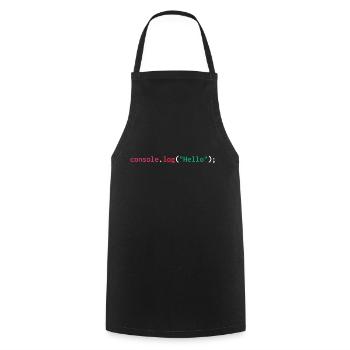 Developer javascript web humor funny - Cooking Apron - black - Front - AI Model Male 185 dark (185cm)