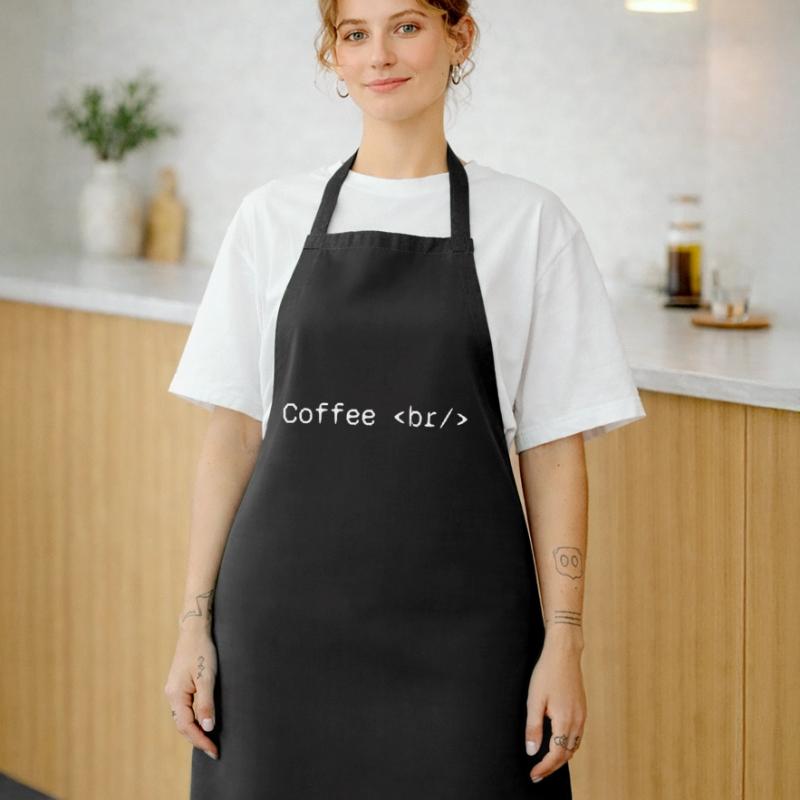 Café web developer humor funny Cooking Apron