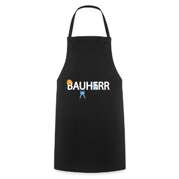 Bauherr - Kochschürze - Schwarz - Vorne - AI Model Male 185 dark (185cm)
