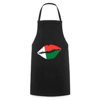 Madagascar flag, gift - Cooking Apron - black - Front - AI Model Male 185 dark (185cm)