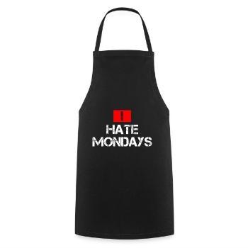 I Hate Mondays Arbeitskollegen Arbeit Geschenk - Kochschürze - Schwarz - Vorne - AI Model Male 185 dark (185cm)