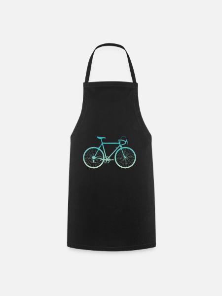 Rennrad Motiv Rennrad Motiv - Kochschürze - Schwarz