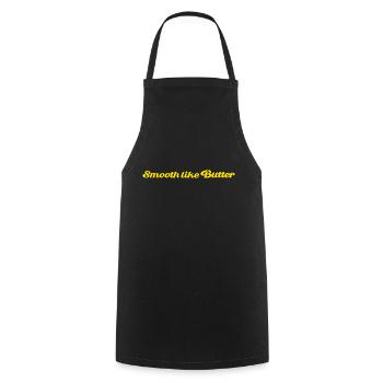 Smooth like Butter - Cooking Apron - black - Front - AI Model Male 185 dark (185cm)