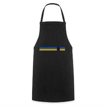 UKRAINE Sportive - Tablier de cuisine - noir - Devant - AI Model Male 185 dark (185cm)