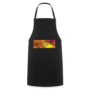 Hyena - Cooking Apron - black - Front - AI Model Male 185 dark (185cm)