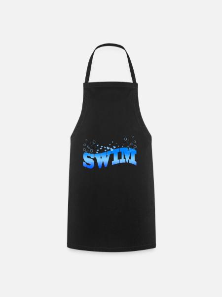Schwimmen - Kochschürze - Schwarz