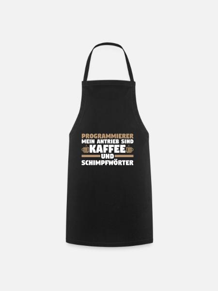 Programmieren Entwickler Coder Kaffee Programmiere - Kochschürze - Schwarz