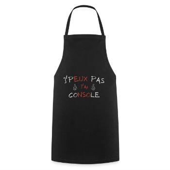 J'peux pas j'ai console - Tablier de cuisine - noir - Devant - AI Model Male 185 dark (185cm)