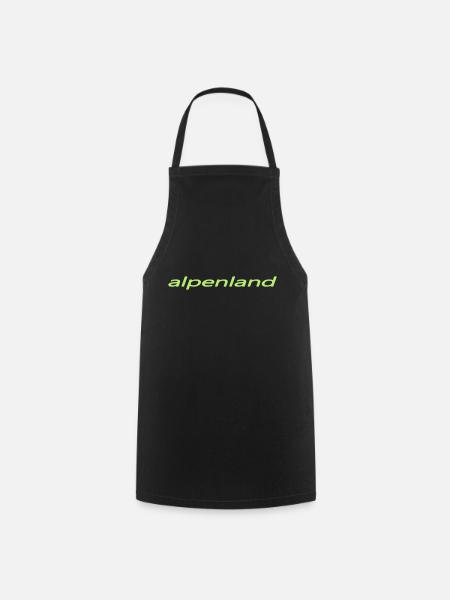 Retro Tasche "alpenland", verschiedene Farben - Kochschürze - Schwarz