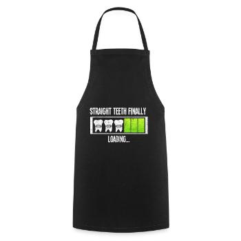 Dentist Dental Assistant Braces I Gift - Cooking Apron - black - Front - AI Model Male 185 dark (185cm)