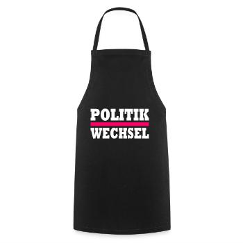 politikwechsel - Kochschürze - Schwarz - Vorne - AI Model Male 185 dark (185cm)
