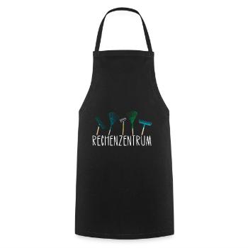Rechenzentrum Garten Hobbygärtner Geschenk Idee - Kochschürze - Schwarz - Vorne - AI Model Male 185 dark (185cm)