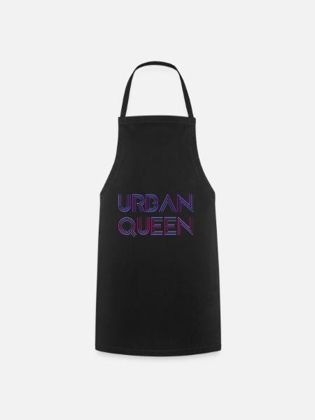 Urbane Königin - Kochschürze - Schwarz