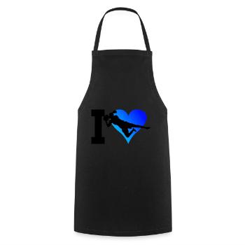 Football Footballer Football Women Goalkeeper - Cooking Apron - black - Front - AI Model Male 185 dark (185cm)