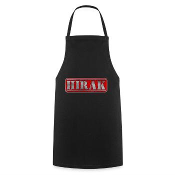 Hirak - Cooking Apron - black - Front - AI Model Male 185 dark (185cm)