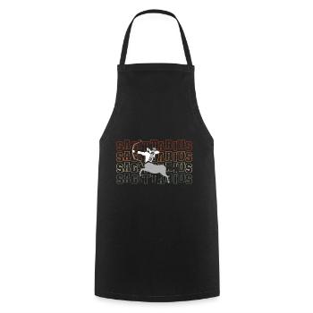 Protect energy - Cooking Apron - black - Front - AI Model Male 185 dark (185cm)