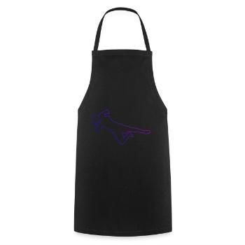 Women's Footballers Men's Footballers - Cooking Apron - black - Front - AI Model Male 185 dark (185cm)