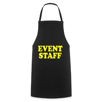 Event staff - Cooking Apron - black - Front - AI Model Male 185 dark (185cm)