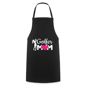 Golf Golfer Golf ball Golfer Golfers Golf clubs - Cooking Apron - black - Front - AI Model Male 185 dark (185cm)