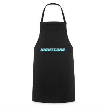 Nightcore - Kochschürze - Schwarz - Vorne - AI Model Male 185 dark (185cm)