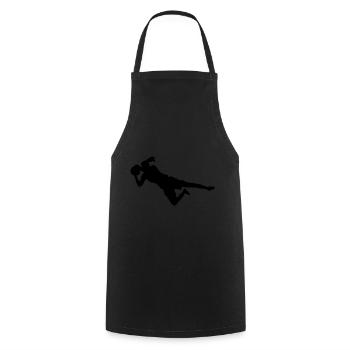 Footballers Football Men's Football Players - Cooking Apron - black - Front - AI Model Male 185 dark (185cm)