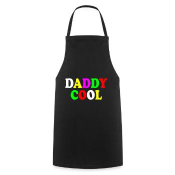 Daddy cool - Kochschürze - Schwarz - Vorne - AI Model Male 185 dark (185cm)