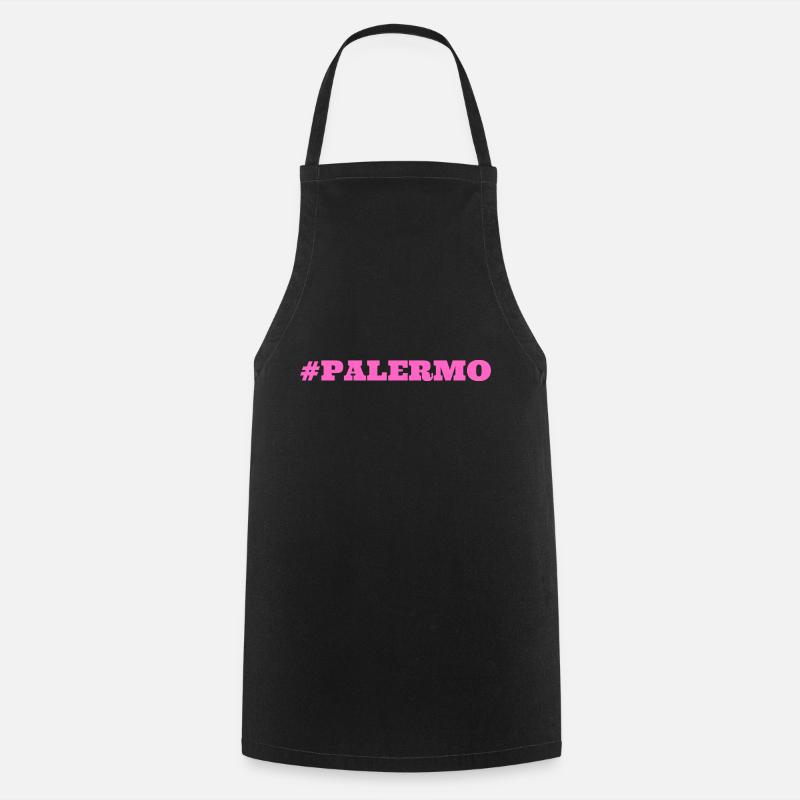 #Palermo Sicile Italie - Tablier de cuisine - noir
