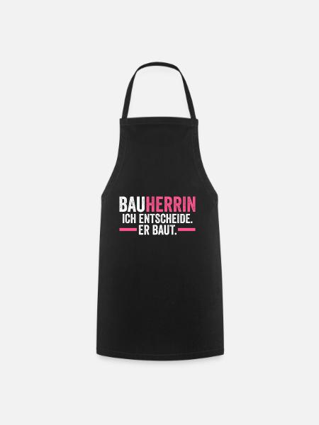 Bauherrin - Kochschürze - Schwarz