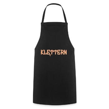 Klettern - Kochschürze - Schwarz - Vorne - AI Model Male 185 dark (185cm)