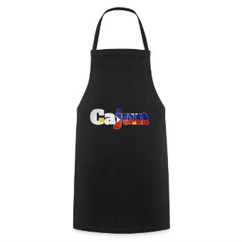Cajun Pride Louisiane Racines Patriotique - Tablier de cuisine - noir - Devant - AI Model Male 185 dark (185cm)