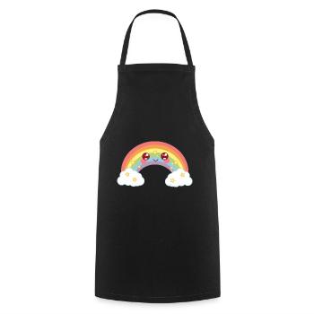 Rainbow - rainbow - Cooking Apron - black - Front - AI Model Male 185 dark (185cm)