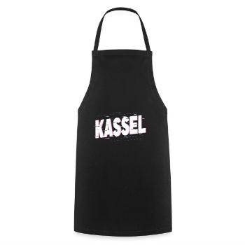 Kassel Germany City Font Home Love - Cooking Apron - black - Front - AI Model Male 185 dark (185cm)