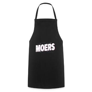 Moers Allemagne Ville Écriture Accueil Amour - Tablier de cuisine - noir - Devant - AI Model Male 185 dark (185cm)
