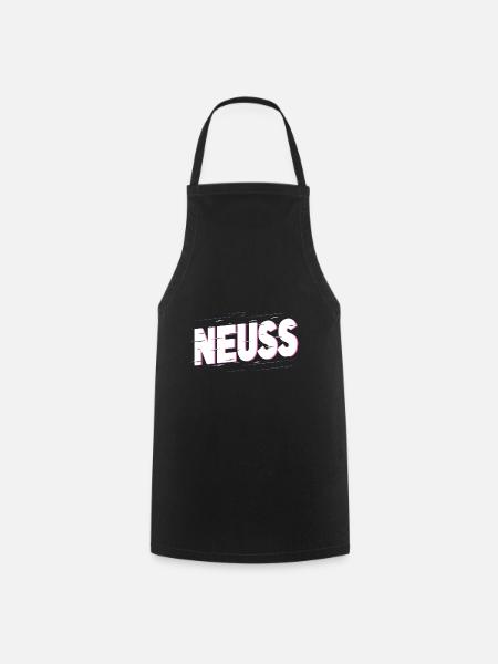 Neuss Deutschland Stadt Schrift Heimat Liebe - Kochschürze - Schwarz