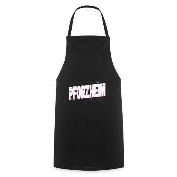 Pforzheim Germany City Font Home Love - Cooking Apron - black - Front - AI Model Male 185 dark (185cm)