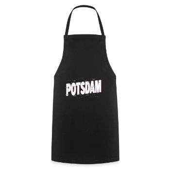 Potsdam Germany City Font Home Love - Cooking Apron - black - Front - AI Model Male 185 dark (185cm)