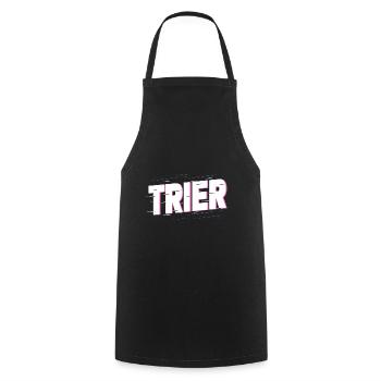 Trier Germany City Font Home Love - Cooking Apron - black - Front - AI Model Male 185 dark (185cm)