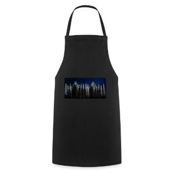 Wilderness Forest Starry Sky Nature Nature Nature Lovers - Cooking Apron - black - Front - AI Model Male 185 dark (185cm)