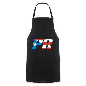 Puerto Rico Flag Country Nationality Pr Boricua - Cooking Apron - black - Front - AI Model Male 185 dark (185cm)