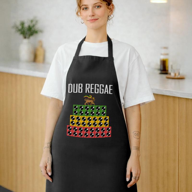 Dub Reggae Sound System Stack Cooking Apron