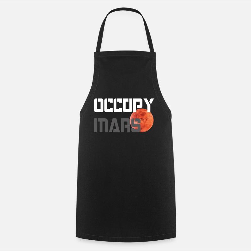OCCUPY MARS - Cooking Apron - black
