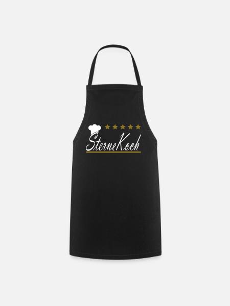 Sternekoch - Kochschürze - Schwarz
