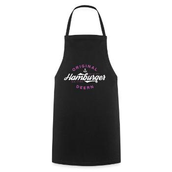 Original Hamburger Deern T-Shirt - Kochschürze - Schwarz - Vorne - AI Model Male 185 dark (185cm)