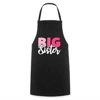 BIG SISTER - Cooking Apron - black - Front - AI Model Male 185 dark (185cm)