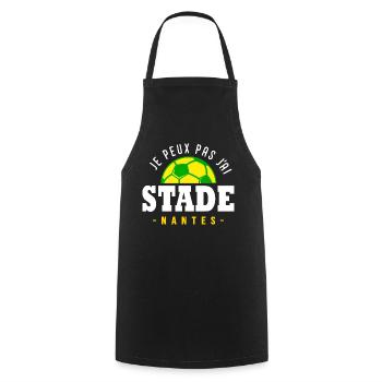 Je peux pas j ai Stade Nantes football - Tablier de cuisine - noir - Devant - AI Model Male 185 dark (185cm)
