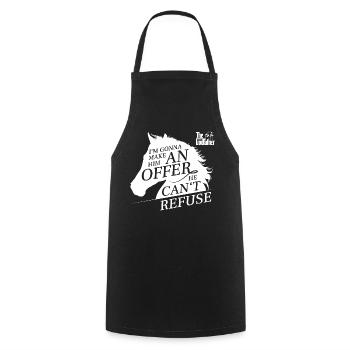 Le Parrain Film De Mafia Citation Le Cheval - Tablier de cuisine - noir - Devant - AI Model Male 185 dark (185cm)