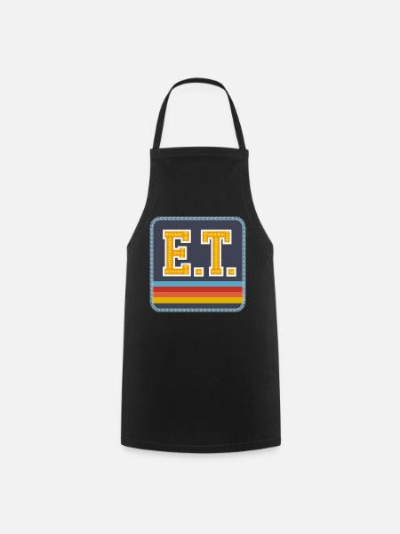 E.T. The Extra-Terrestrial Rainbow - Cooking Apron - black