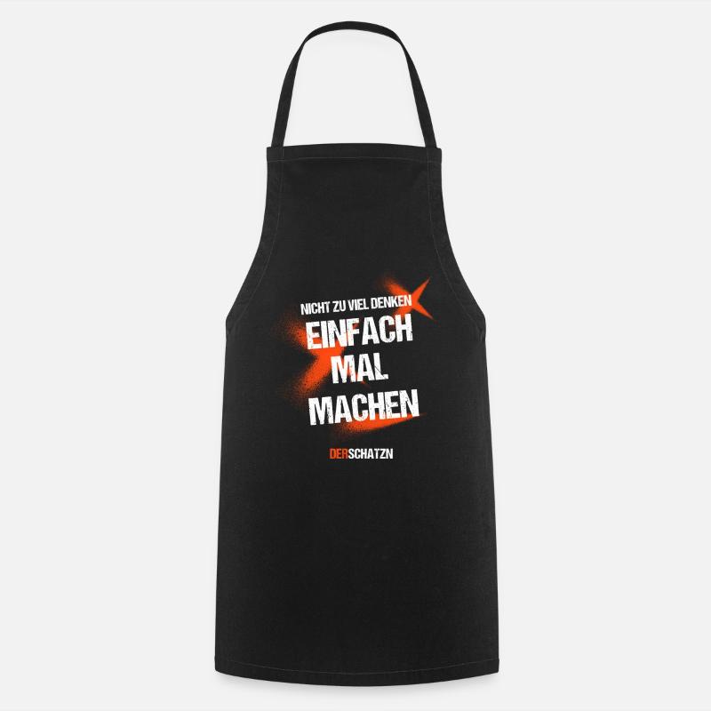 Einfach mal machen - Kochschürze - Schwarz